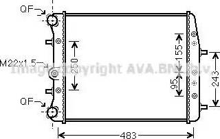 Ava Quality Cooling SA2005 - Radiators, Motora dzesēšanas sistēma adetalas.lv