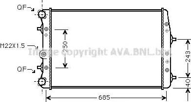 Ava Quality Cooling SA2010 - Radiators, Motora dzesēšanas sistēma adetalas.lv