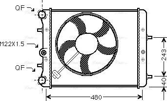 Ava Quality Cooling SAA2013 - Radiators, Motora dzesēšanas sistēma adetalas.lv