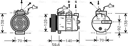 Ava Quality Cooling SBAK065 - Kompresors, Gaisa kond. sistēma adetalas.lv