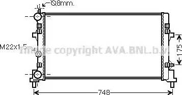 Ava Quality Cooling ST2041 - Radiators, Motora dzesēšanas sistēma adetalas.lv