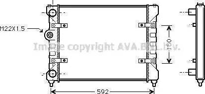 Nissens 63995A - Radiators, Motora dzesēšanas sistēma adetalas.lv