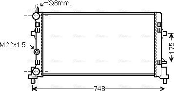 Ava Quality Cooling STA2041 - Radiators, Motora dzesēšanas sistēma adetalas.lv