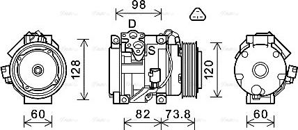 Ava Quality Cooling TOK726 - Kompresors, Gaisa kond. sistēma adetalas.lv