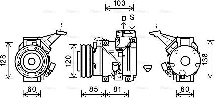 Ava Quality Cooling TOK606 - Kompresors, Gaisa kond. sistēma adetalas.lv