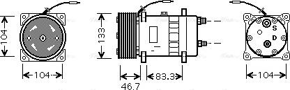 Ava Quality Cooling UVK129 - Kompresors, Gaisa kond. sistēma adetalas.lv