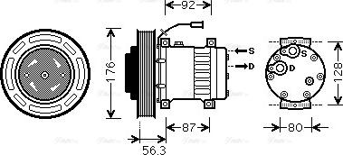 Ava Quality Cooling VL K053 - Kompresors, Gaisa kond. sistēma adetalas.lv