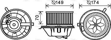 Ava Quality Cooling VN8342 - Salona ventilators adetalas.lv