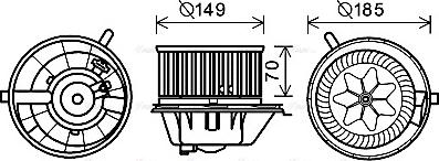 Ava Quality Cooling VN8337 - Salona ventilators adetalas.lv