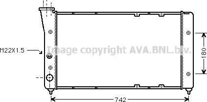 Ava Quality Cooling VN2091 - Radiators, Motora dzesēšanas sistēma adetalas.lv