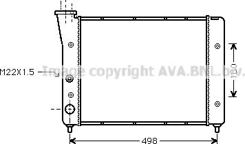 Ava Quality Cooling VN2083 - Radiators, Motora dzesēšanas sistēma adetalas.lv