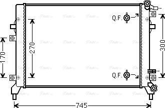 Ava Quality Cooling VN2326 - Radiators, Motora dzesēšanas sistēma adetalas.lv