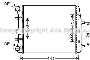 Ava Quality Cooling VNA2373 - Radiators, Motora dzesēšanas sistēma adetalas.lv