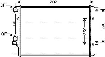 Ava Quality Cooling VN2206 - Radiators, Motora dzesēšanas sistēma adetalas.lv