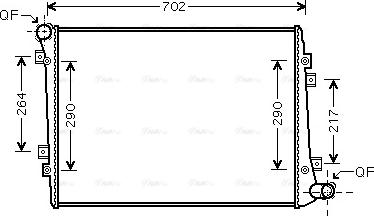 Ava Quality Cooling VN2224 - Radiators, Motora dzesēšanas sistēma adetalas.lv