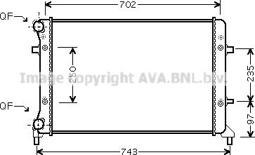 Ava Quality Cooling VN2223 - Radiators, Motora dzesēšanas sistēma adetalas.lv