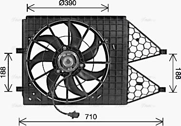 Ava Quality Cooling VN7545 - Ventilators, Motora dzesēšanas sistēma adetalas.lv