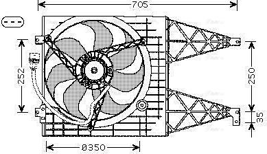 Ava Quality Cooling VN7513 - Ventilators, Motora dzesēšanas sistēma adetalas.lv