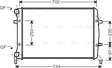 Ava Quality Cooling VNA2272 - Radiators, Motora dzesēšanas sistēma adetalas.lv