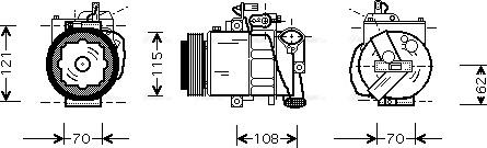 Ava Quality Cooling VNAK064 - Kompresors, Gaisa kond. sistēma adetalas.lv