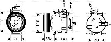 Ava Quality Cooling VNAK265 - Kompresors, Gaisa kond. sistēma adetalas.lv