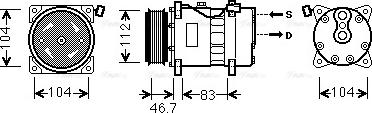 Ava Quality Cooling VNAK288 - Kompresors, Gaisa kond. sistēma adetalas.lv