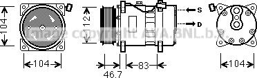 Ava Quality Cooling VNK288 - Kompresors, Gaisa kond. sistēma adetalas.lv