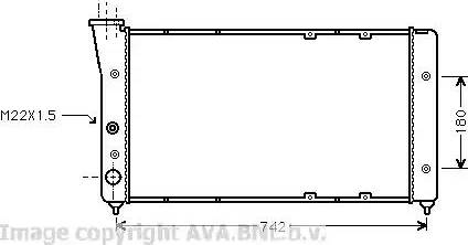 Ava Quality Cooling VW 2091 - Radiators, Motora dzesēšanas sistēma adetalas.lv