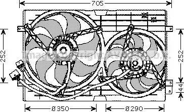 Ava Quality Cooling VW 7508 - Ventilators, Motora dzesēšanas sistēma adetalas.lv