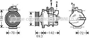 Ava Quality Cooling VWK318 - Kompresors, Gaisa kond. sistēma adetalas.lv