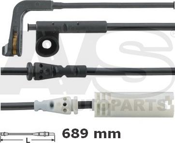 AVS Autoparts 340791 - Indikators, Bremžu uzliku nodilums adetalas.lv