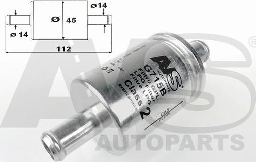 AVS Autoparts G715B - Degvielas filtrs adetalas.lv