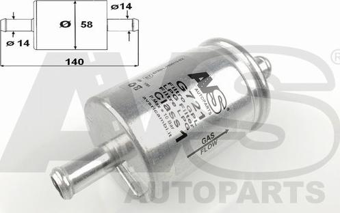 AVS Autoparts G721 - Degvielas filtrs adetalas.lv