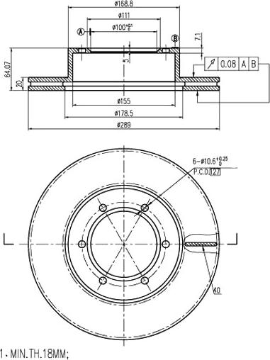 A.Z. Meisterteile AZMT-44-024-1474 - Bremžu diski adetalas.lv