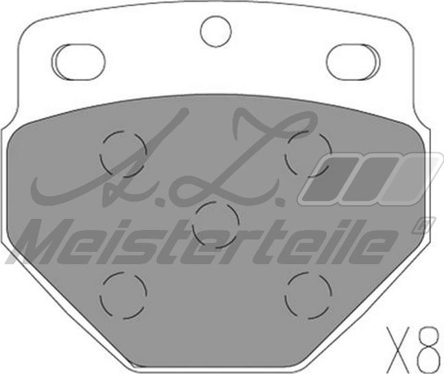 A.Z. Meisterteile AZMT-44-022-2360 - Bremžu uzliku kompl., Disku bremzes adetalas.lv