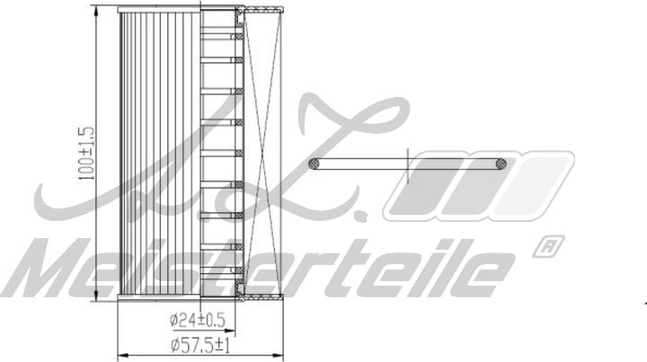 A.Z. Meisterteile AZMT-41-040-1345 - Eļļas filtrs adetalas.lv