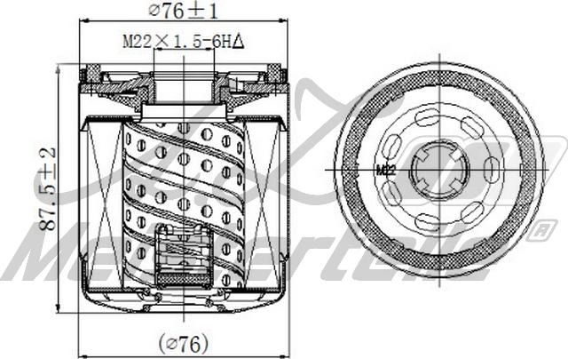 A.Z. Meisterteile AZMT-41-040-1334 - Eļļas filtrs adetalas.lv