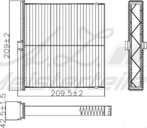 A.Z. Meisterteile AZMT-41-010-1471 - Filtrs, Salona telpas gaiss adetalas.lv