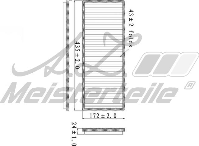 A.Z. Meisterteile AZMT-41-010-1501 - Filtrs, Salona telpas gaiss adetalas.lv