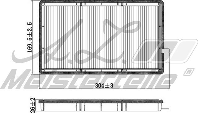 A.Z. Meisterteile AZMT-41-010-1584 - Filtrs, Salona telpas gaiss adetalas.lv