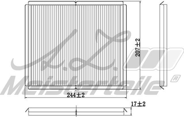 A.Z. Meisterteile AZMT-41-010-1583 - Filtrs, Salona telpas gaiss adetalas.lv