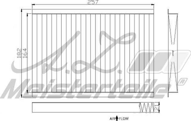 A.Z. Meisterteile AZMT-41-010-1575 - Filtrs, Salona telpas gaiss adetalas.lv