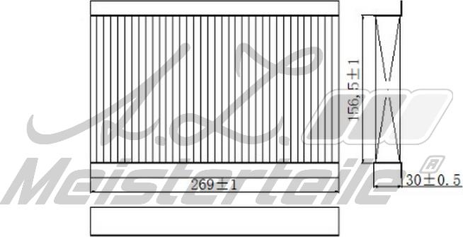 A.Z. Meisterteile AZMT-41-010-1797 - Filtrs, Salona telpas gaiss adetalas.lv