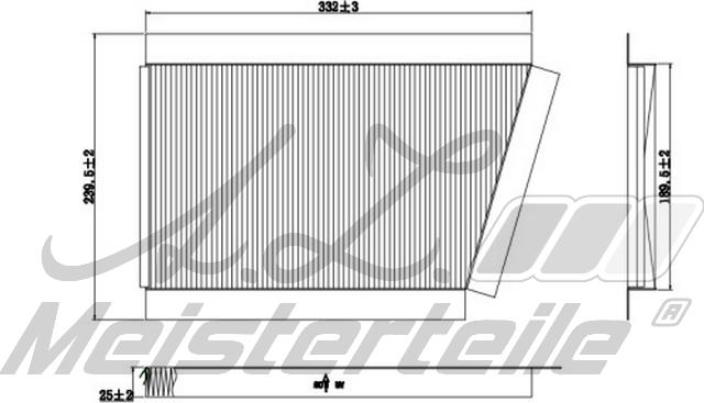 A.Z. Meisterteile AZMT-41-010-1745 - Filtrs, Salona telpas gaiss adetalas.lv