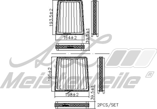 A.Z. Meisterteile AZMT-41-010-1747 - Filtrs, Salona telpas gaiss adetalas.lv