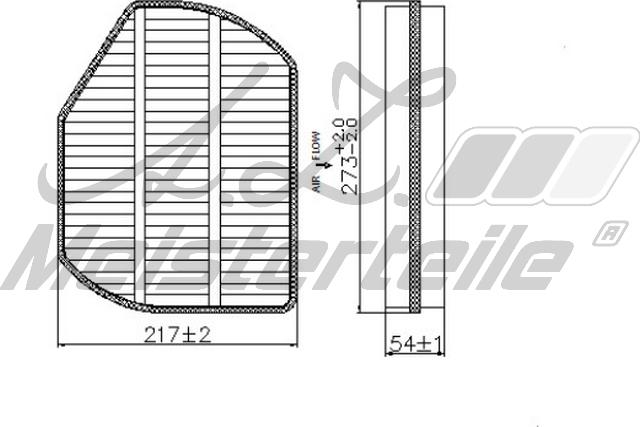 A.Z. Meisterteile AZMT-41-010-1738 - Filtrs, Salona telpas gaiss adetalas.lv