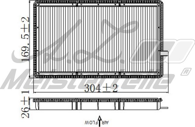 A.Z. Meisterteile AZMT-41-010-1720 - Filtrs, Salona telpas gaiss adetalas.lv