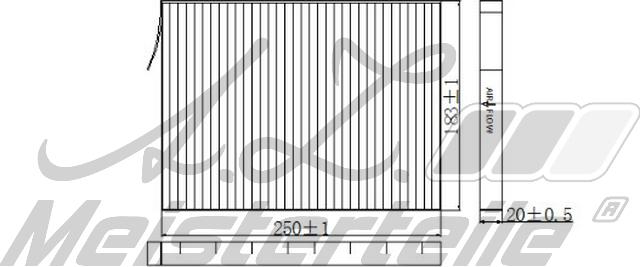 A.Z. Meisterteile AZMT-41-010-1773 - Filtrs, Salona telpas gaiss adetalas.lv