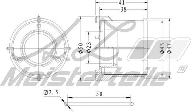 A.Z. Meisterteile AZMT-41-020-1415 - Degvielas filtrs adetalas.lv