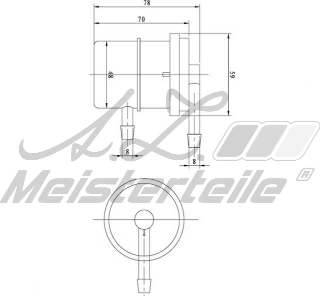 A.Z. Meisterteile AZMT-41-020-1423 - Degvielas filtrs adetalas.lv